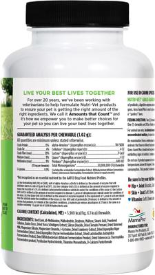 Show full view: Nutri-Vet Grass Guard Max Chewable Tablets Urinary & Lawn Protection Supplement for Dogs, 150 count slide 10 of 11