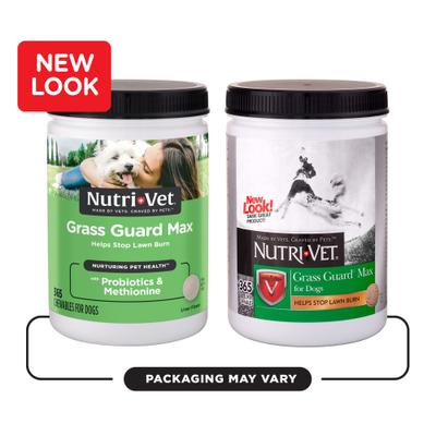 Show full view: Nutri-Vet Grass Guard Max Chewable Tablets Urinary & Lawn Protection Supplement for Dogs, 365 count slide 4 of 11