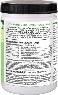 Show full view: Nutri-Vet Grass Guard Max Chewable Tablets Urinary & Lawn Protection Supplement for Dogs, 365 count slide 10 of 11