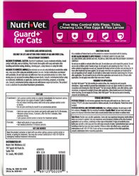 Nutri-Vet Guard Plus Flea & Tick Treatment for Cats, over 1.5 lbs, 3 doses slide 2 of 7