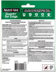 Nutri-Vet Guard Plus Flea & Tick Treatment for Large Dogs, 89-132 lbs, 3 doses slide 2 of 7