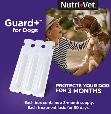 Show full view: Nutri-Vet Guard Plus Flea & Tick Treatment for Medium Dogs, 23-44 lbs, 3 doses slide 6 of 8