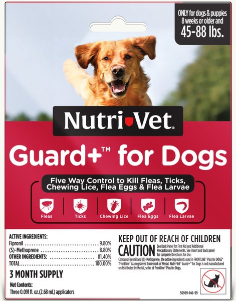 Out of Stock NUTRI-VET Guard Plus Flea Tick Treatment for