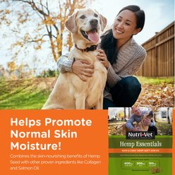 Nutri-Vet Hemp Peanut Butter & Honey Flavor Skin & Coat Soft Chew Supplement for Adult Dogs, 12.7-oz slide 2 of 9