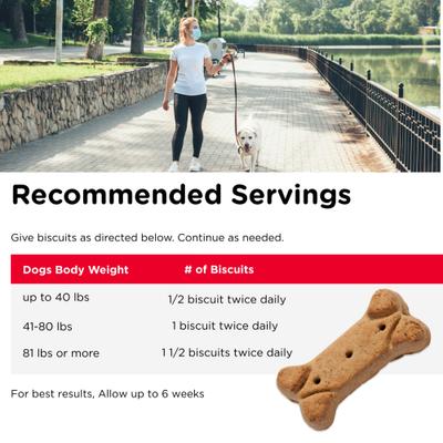 Show full view: Nutri-Vet Hip & Joint Extra Strength Biscuits for Large Dogs Peanut Butter Flavor Treats, 4-lb bag slide 7 of 11