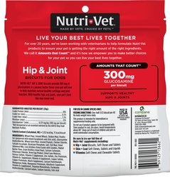 Nutri-Vet Hip & Joint Extra Strength Biscuits for Large Dogs Peanut Butter Flavor Treats, 6-lb bag slide 2 of 8