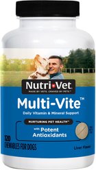 Nutri-Vet Multi-Vite Chewable Tablets Multivitamin for Dogs, 120 count