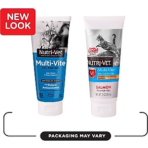 Nutri-Vet Multi-Vite Salmon Flavored Gel Multivitamin for Cats, 3-oz tube