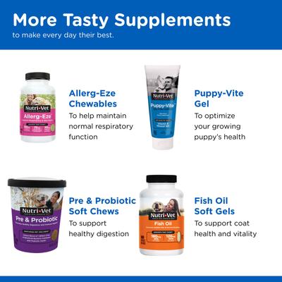 Show full view: Nutri-Vet Puppy-Vite Chewable Tablets Multivitamin for Dogs, 60 count slide 7 of 11