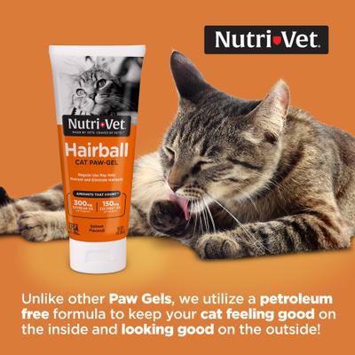 Show full view: Nutri-Vet Salmon Flavored Gel Hairball Control Supplement for Cats, 3-oz tube slide 4 of 11