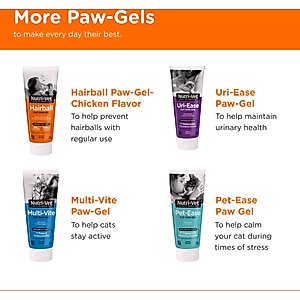 Nutri-Vet Salmon Flavored Gel Hairball Control Supplement for Cats, 3-oz tube