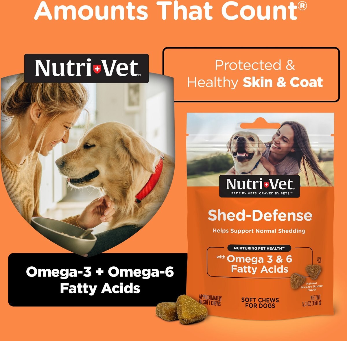 Nutri-Vet Shed Defense Max Dog Chewables