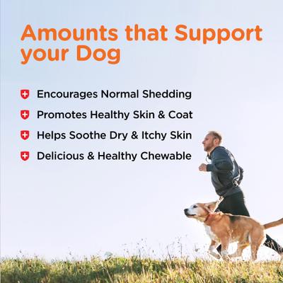 Show full view: Nutri-Vet Shed Defense Seafood & Fish Flavored Soft Chews Skin & Coat Supplement for Dogs, 5.3-oz bag slide 6 of 12