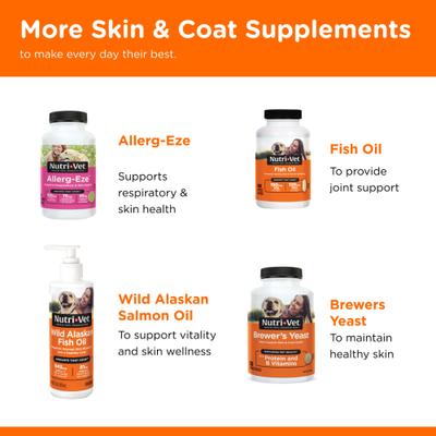 Show full view: Nutri-Vet Shed Defense Seafood & Fish Flavored Soft Chews Skin & Coat Supplement for Dogs, 5.3-oz bag slide 8 of 12