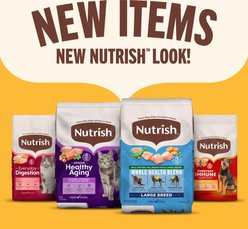 Nutrish Everyday Digestion Chicken, Brown Rice & Salmon Recipe with Peas & Carrots Dry Cat Food, 13-lb bag (Rachael Ray) slide 2 of 9