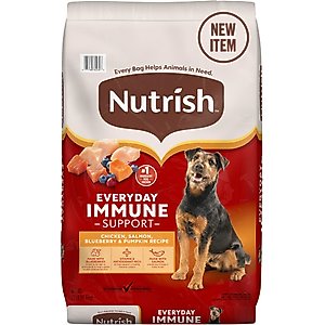 Nutrish Everyday Immune Support Chicken, Salmon, Blueberry & Pumpkin Recipe Dry Dog Food, 26-lb bag (Rachael Ray)
