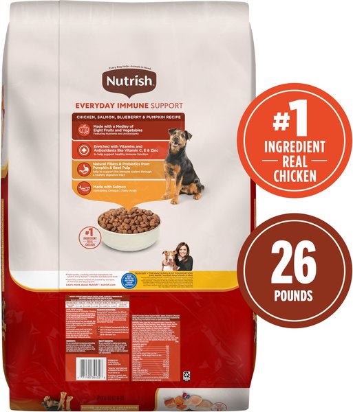 Nutrish Everyday Immune Support Chicken, Salmon, Blueberry & Pumpkin Recipe Dry Dog Food