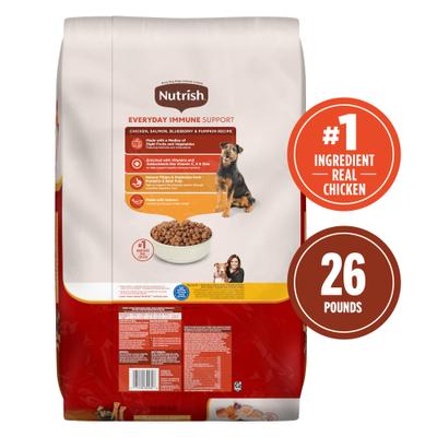 Show full view: Nutrish Everyday Immune Support Chicken, Salmon, Blueberry & Pumpkin Recipe Dry Dog Food, 26-lb bag (Rachael Ray) slide 3 of 12
