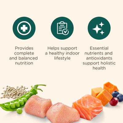 Show full view: Nutrish Whole Health Blend Indoor Complete Chicken with Lentils & Salmon Recipe Dry Cat Food (Rachael Ray), 3-lb bag slide 5 of 13