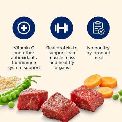 Show full view: Nutrish Whole Health Blend Large Breed Real Beef, Pea, Carrot & Brown Rice Recipe Dry Dog Food, 40-lb bag slide 6 of 13