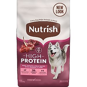 Nutrish High Protein Beef, Potato & Peas Recipe with Venison & Lamb Dry Dog Food, 12-lb bag (Rachael Ray)