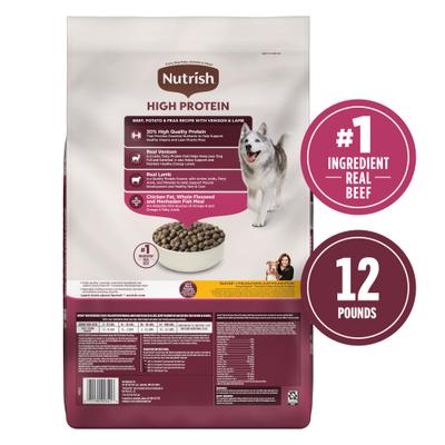 Show full view: Nutrish High Protein Beef, Potato & Peas Recipe with Venison & Lamb Dry Dog Food, 12-lb bag (Rachael Ray) slide 3 of 13