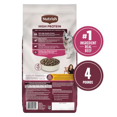 Show full view: Nutrish High Protein Beef, Potato & Peas Recipe with Venison & Lamb Dry Dog Food, 4-lb bag (Rachael Ray) slide 3 of 13