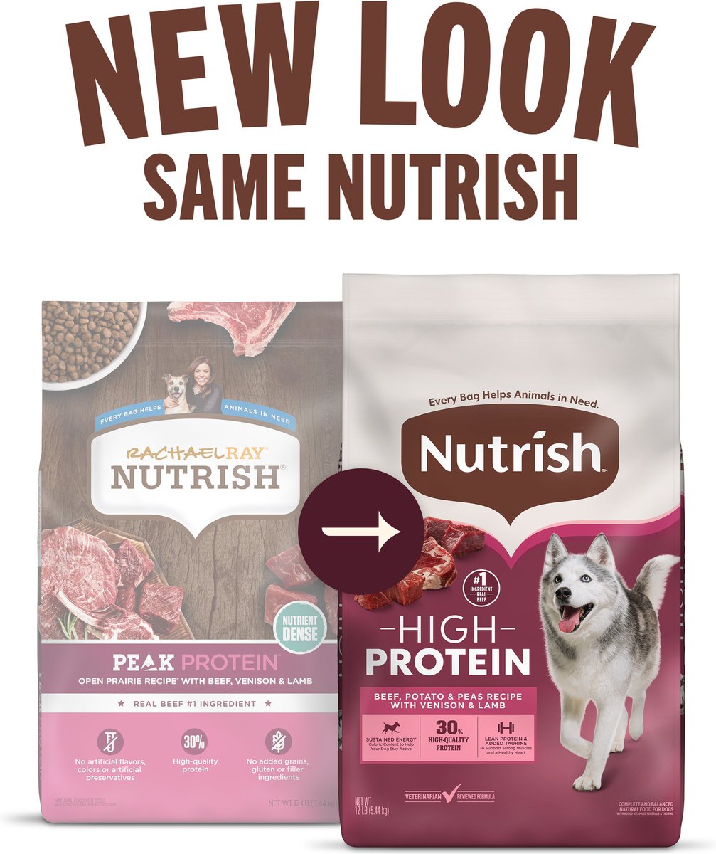 Nutrish High Protein Beef, Potato & Peas Recipe with Venison & Lamb Dry Dog Food