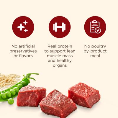 Show full view: Nutrish Whole Health Blend Real Beef, Pea, & Brown Rice Recipe Dry Dog Food, 28-lb bag slide 5 of 13