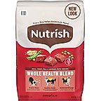 Nutrish Whole Health Blend Real Beef, Pea, & Brown Rice Recipe Dry Dog Food, 40-lb bag