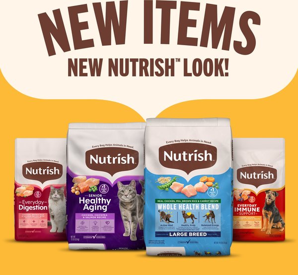 Show full view: Nutrish Whole Health Blend Real Beef, Pea, & Brown Rice Recipe Dry Dog Food, 40-lb bag slide 9 of 13
