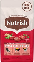 Nutrish Whole Health Blend Real Beef, Pea, & Brown Rice Recipe Dry Dog Food, 6-lb bag slide 1 of 8