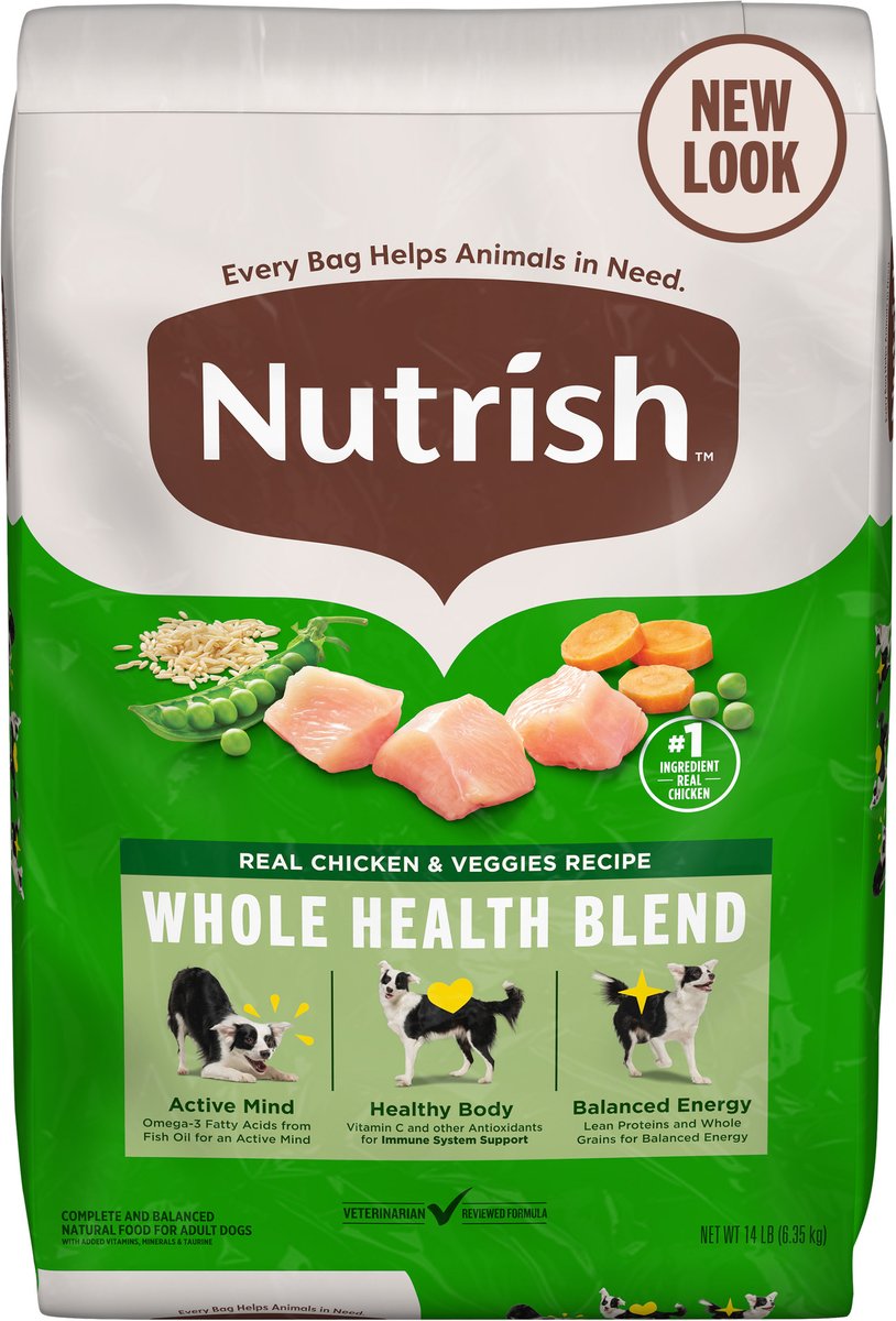 Nutrish Whole Health Blend Small Breed Real Chicken & Veggies Recipe Dry Dog Food