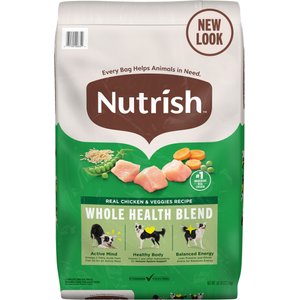 Nutrish Whole Health Blend Real Chicken & Veggies Recipe Dry Dog Food, 28-lb bag