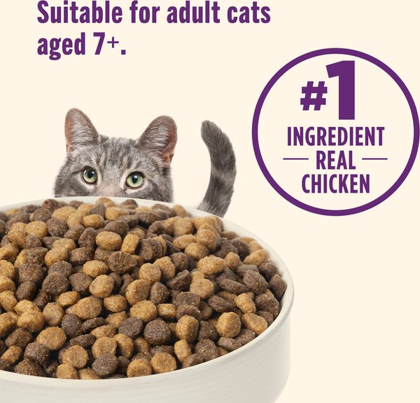 Nutrish Senior Healthy Aging Chicken, Chickpea & Salmon Recipe Dry Cat Food, 13-lb bag