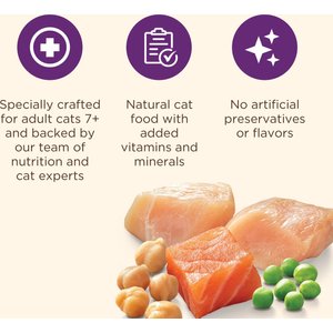 Nutrish Senior Healthy Aging Chicken, Chickpea & Salmon Recipe Dry Cat Food, 13-lb bag (Rachael Ray)