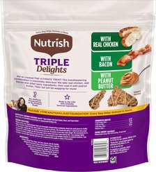 Nutrish Triple Delights Premium Real Chicken, Bacon, & Peanut Butter Dog Treats, 28-oz pouch (Rachael Ray) slide 2 of 8