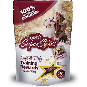 NutriSource Super Star Training Beef Flavor Dog Treats, 6-oz bag