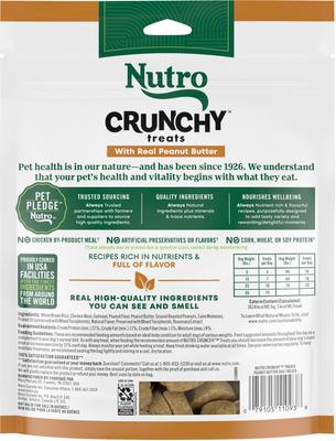 Show full view: Nutro Crunchy Treats with Real Peanut Butter Dog Treats, 16-oz bag slide 4 of 11