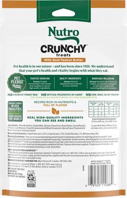 Show full view: Nutro Crunchy Treats with Real Peanut Butter Dog Treats slide 4 of 11