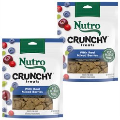 Nutro Crunchy with Real Mixed Berries Dog Treats, 16-oz bag, bundle of 2