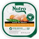 Nutro Grain-Free Tender Chicken, Sweet Potato & Pea Stew Cuts in Gravy Adult Wet Dog Food Trays, 3.5-oz, case of 24