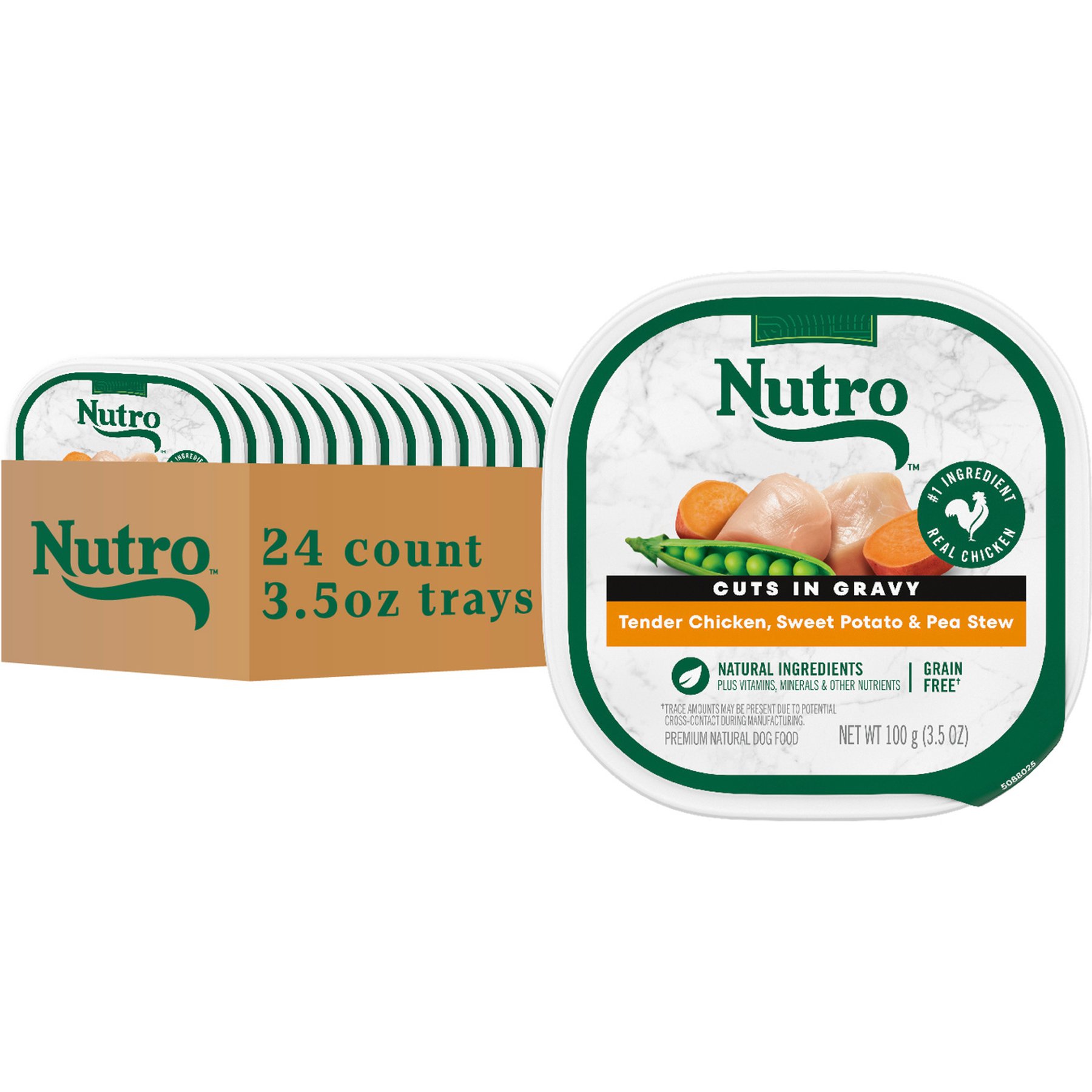 Nutro Small Breed Tender Chicken & Rice Stew Dog Food, 3.5-oz, 24 ct