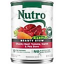 Nutro Hearty Stew Adult Chunky Beef, Tomato, Carrot & Pea Canned Wet Dog Food, 12.5-oz, case of 12