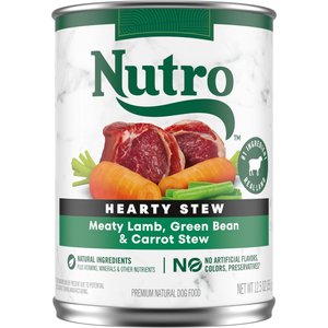 Nutro Hearty Stew Grain Free Meaty Lamb, Green Bean & Carrot Stew Adult Canned Dog Food
