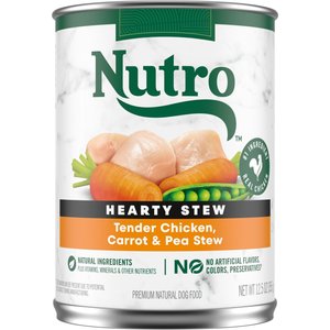 Nutro Hearty Stew Tender Chicken, Carrot & Pea Stew Cuts in Gravy Adult Canned Dog Food