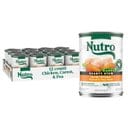 Nutro Hearty Stew Tender Chicken, Carrot & Pea Stew Grain-Free Canned Adult Wet Dog Food, 12.5-oz, case of 12