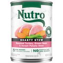 Nutro Hearty Stew Turkey, Sweet Potato & Green Bean Cuts in Gravy Adult Canned Wet Dog Food, 12.5-oz, case of 12