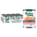 Nutro Hearty Stew Turkey, Sweet Potato & Green Bean Cuts in Gravy Adult Canned Wet Dog Food, 12.5-oz, case of 12