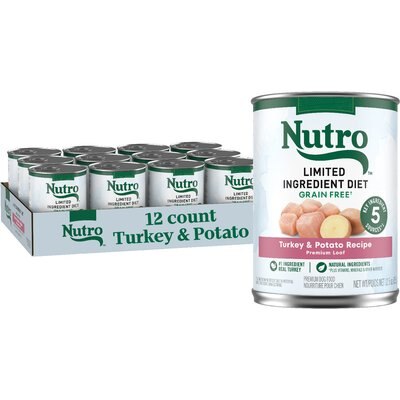 Nutro Nutro Grain-Free Farm Raised Turkey & Potato Dog Food, 12.5-oz, 12 ct